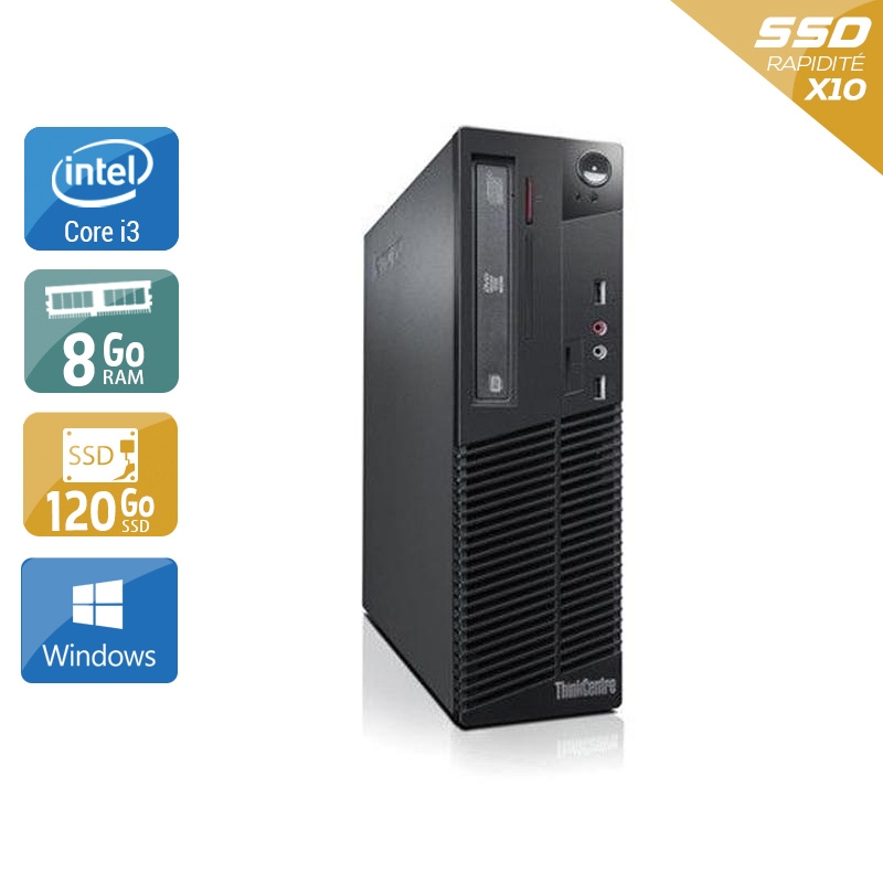 Lenovo ThinkCentre M71 SFF i3 8Go RAM 120Go SSD Windows 10
