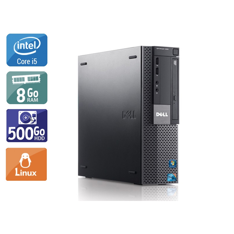 Dell Optiplex 980 Desktop i5 8Go RAM 500Go HDD Linux