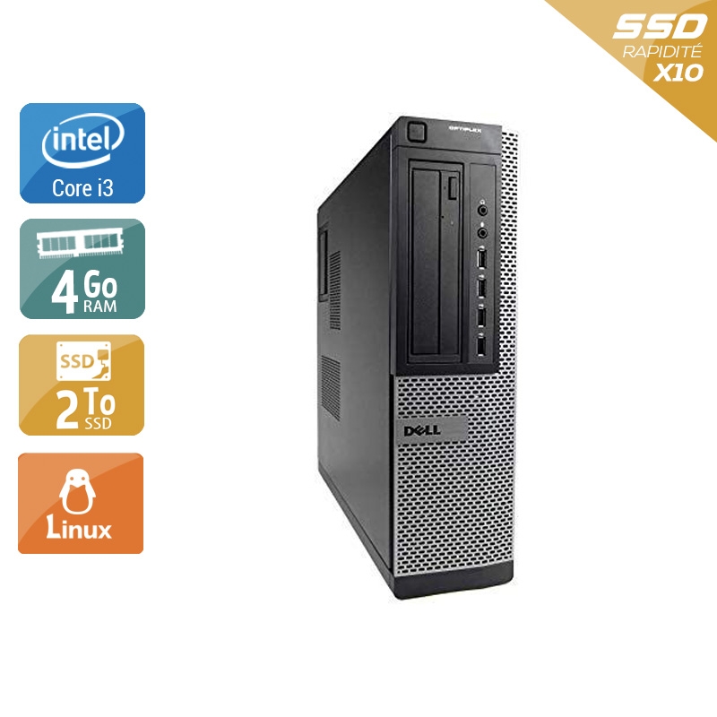 Dell Optiplex 990 Desktop i3 4Go RAM 2To SSD Linux