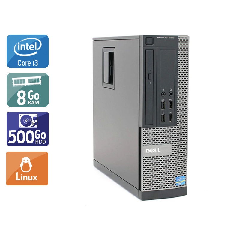 Dell Optiplex 990 SFF i3 8Go RAM 500Go HDD Linux