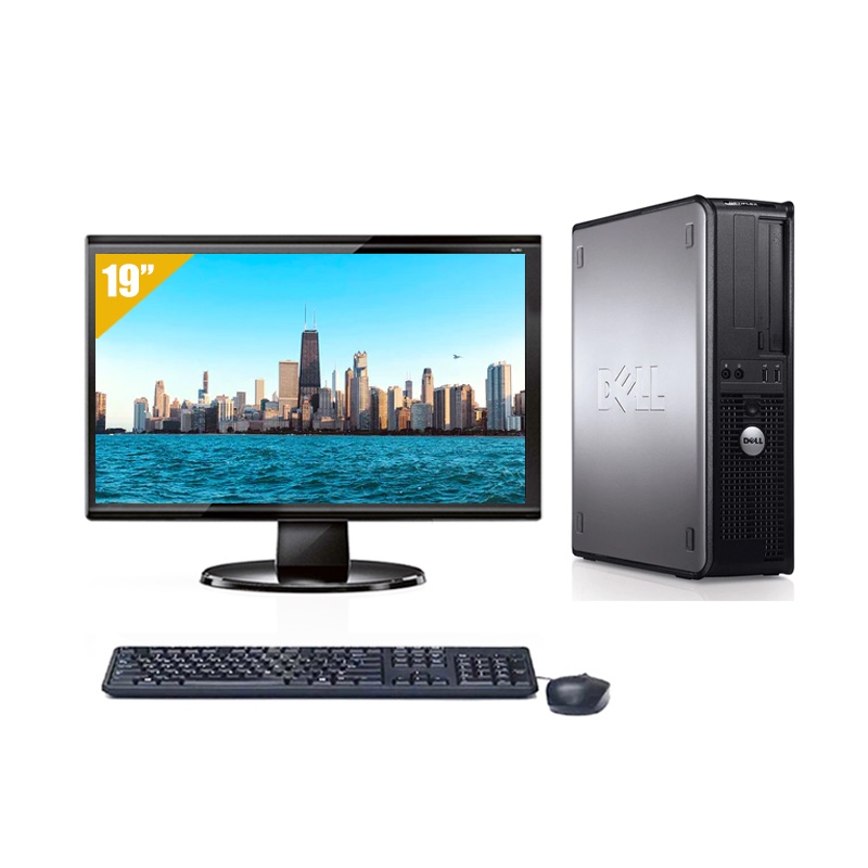 Dell Optiplex 780 Desktop Core 2 Duo avec Écran 19 pouces 8Go RAM 500Go HDD Windows 10