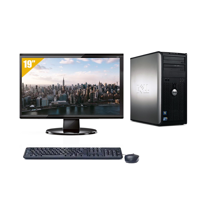 Dell Optiplex 780 Tower Celeron Dual Core avec Écran 19 pouces 4Go RAM 250Go HDD Linux