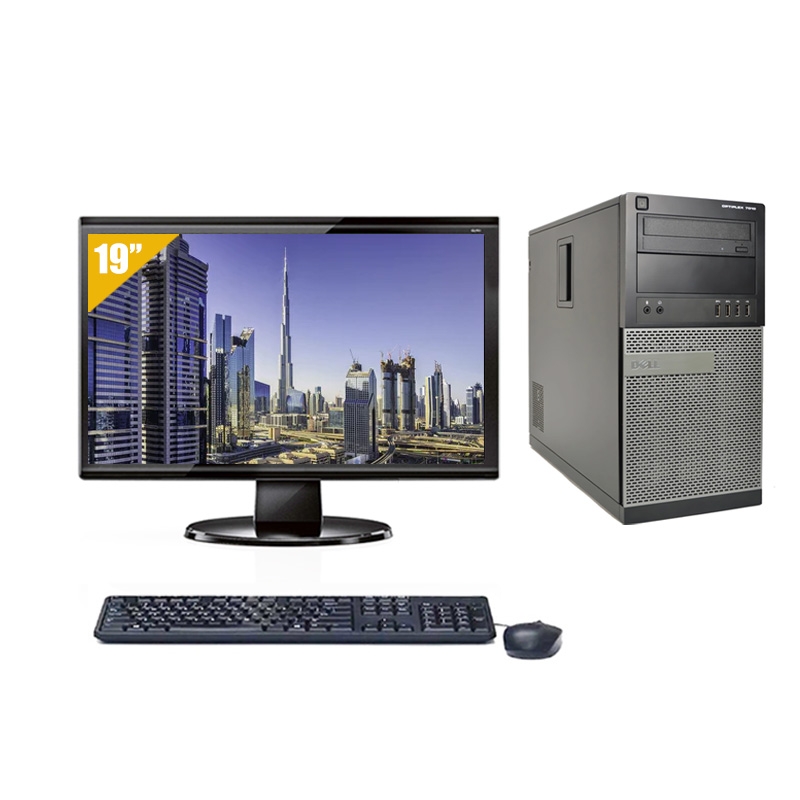 Dell Optiplex 790 Tower i3 avec Écran 19 pouces 16Go RAM 500Go HDD Sans OS