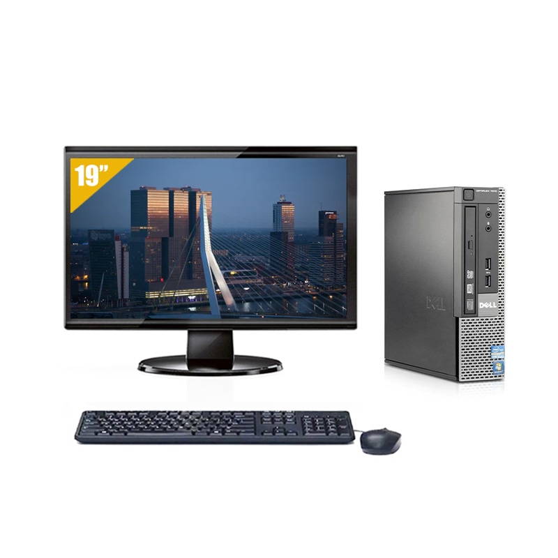 Dell Optiplex 790 USDT i3 avec Écran 19 pouces 4Go RAM 120Go SSD Linux