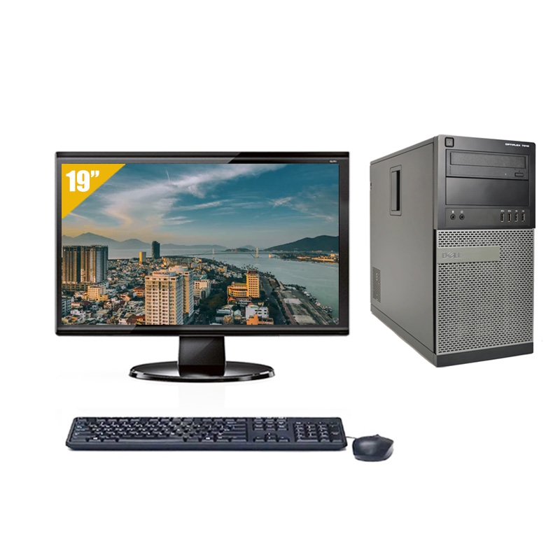Dell Optiplex 990 Tower i5 avec Écran 19 pouces 4Go RAM 2To SSD Linux