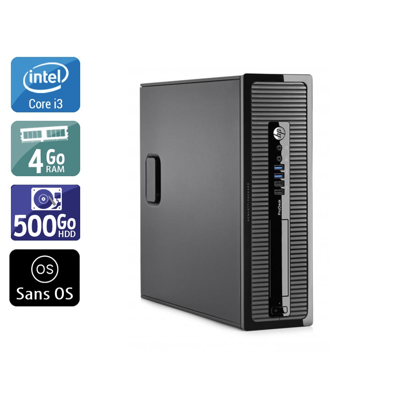 HP ProDesk 400 G2 SFF i3 4Go RAM 500Go HDD Sans OS