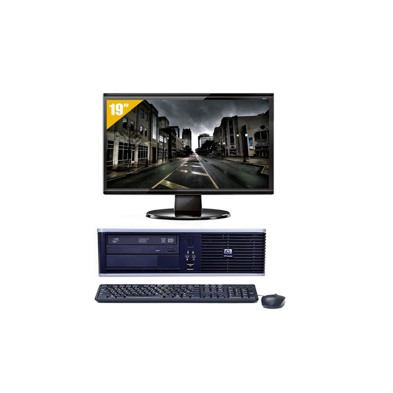 HP Compaq dc7900 SFF Dual Core avec Écran 19 pouces 16Go RAM 2To HDD Windows 10