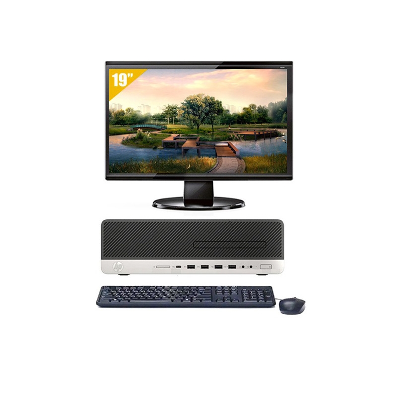 HP EliteDesk 800 G3 SFF i7 Gen 6 avec Écran 19 pouces 8Go RAM 1To SSD Windows 10
