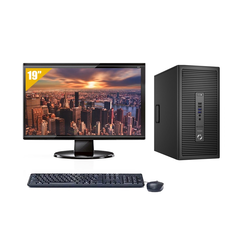 HP ProDesk 600 G2 Tower i7 Gen 6 avec Écran 19 pouces 16Go RAM 480Go SSD Linux