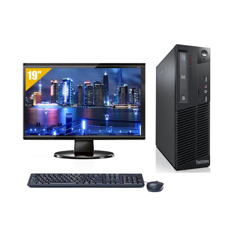Lenovo ThinkCentre M78 SFF AMD A4 avec Écran 19 pouces 4Go RAM 250Go HDD Sans OS