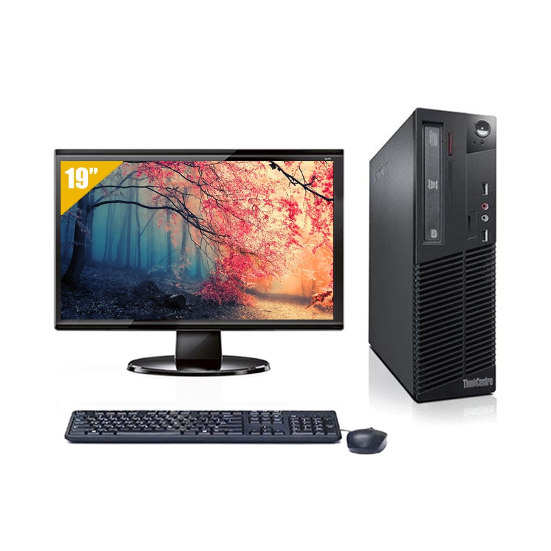 Lenovo ThinkCentre M81 SFF i5 avec Écran 19 pouces 4Go RAM 1To SSD Sans OS