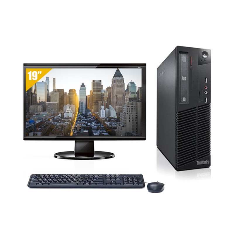 Lenovo ThinkCentre M82 SFF i3 avec Écran 19 pouces 4Go RAM 1To HDD Linux