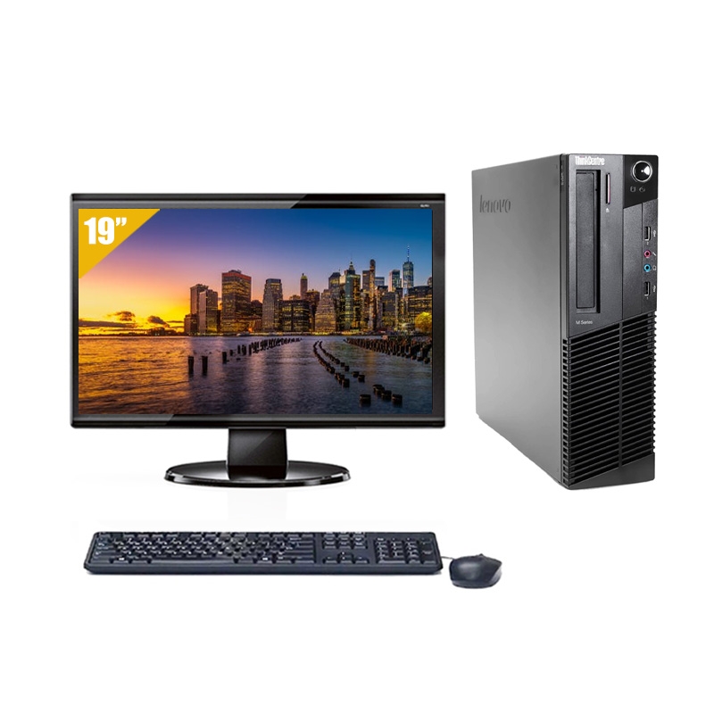 Lenovo ThinkCentre M82 SFF Pentium G Dual Core avec Écran 19 pouces 32Go RAM 500Go HDD Linux