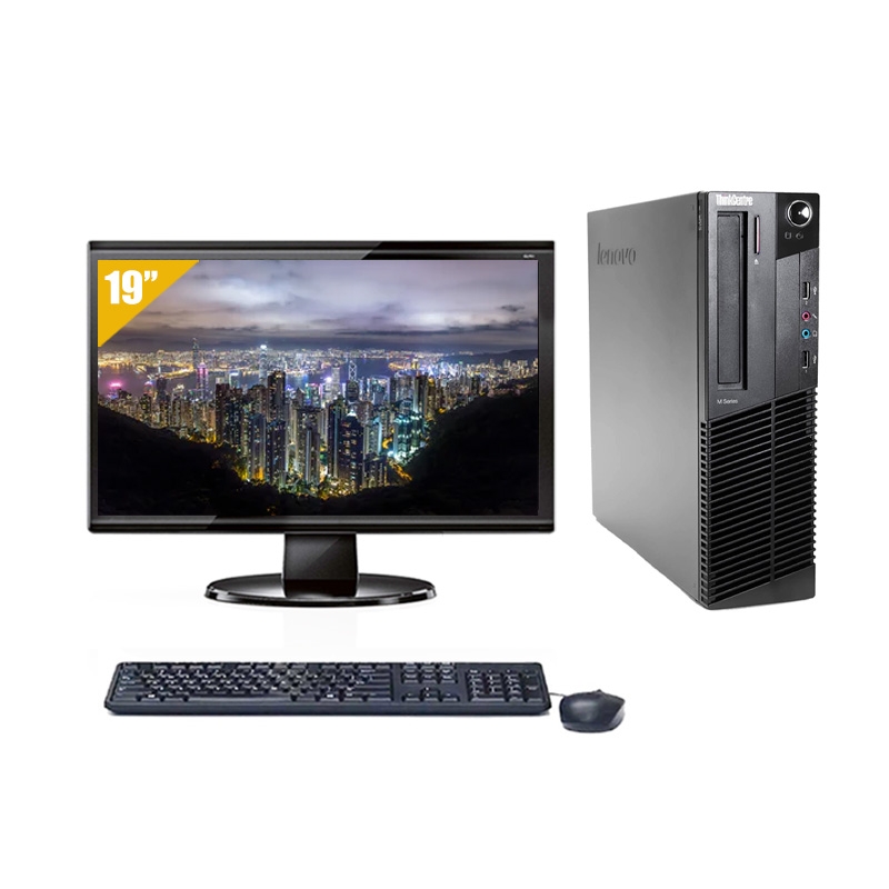 Lenovo ThinkCentre M90 SFF i5 avec Écran 19 pouces 4Go RAM 2To HDD Sans OS