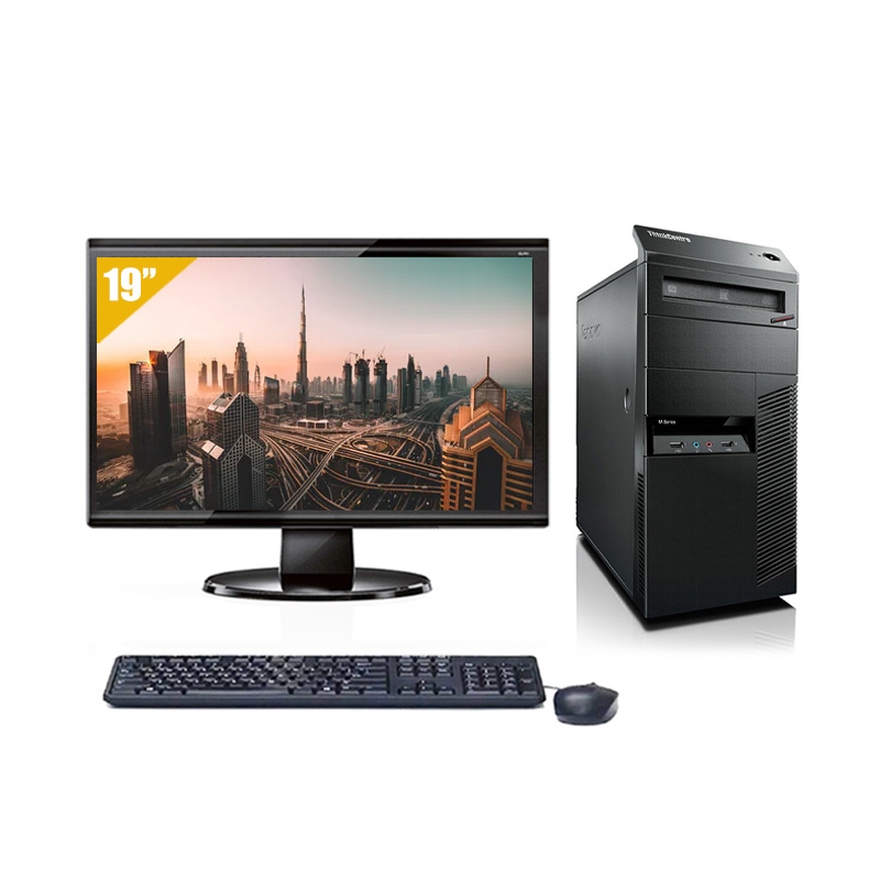 Lenovo ThinkCentre M90 Tower i5 avec Écran 19 pouces 16Go RAM 2To HDD Windows 10