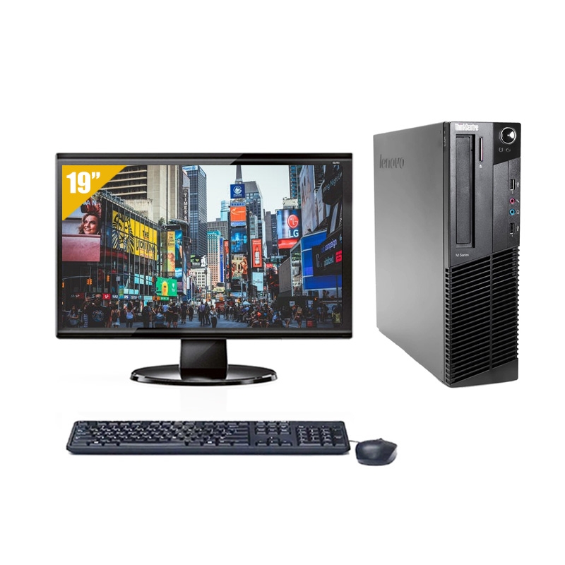 Lenovo ThinkCentre M91 SFF i7 avec Écran 19 pouces 4Go RAM 2To HDD Sans OS