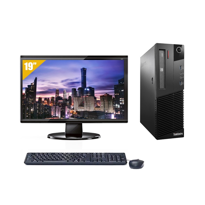 Lenovo ThinkCentre M93 SFF Pentium G Dual Core avec Écran 19 pouces 32Go RAM 1To HDD Sans OS