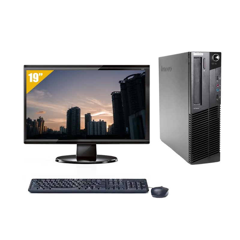 Lenovo ThinkCentre M83 SFF Pentium G Dual Core avec Écran 19 pouces 8Go RAM 1To HDD Sans OS