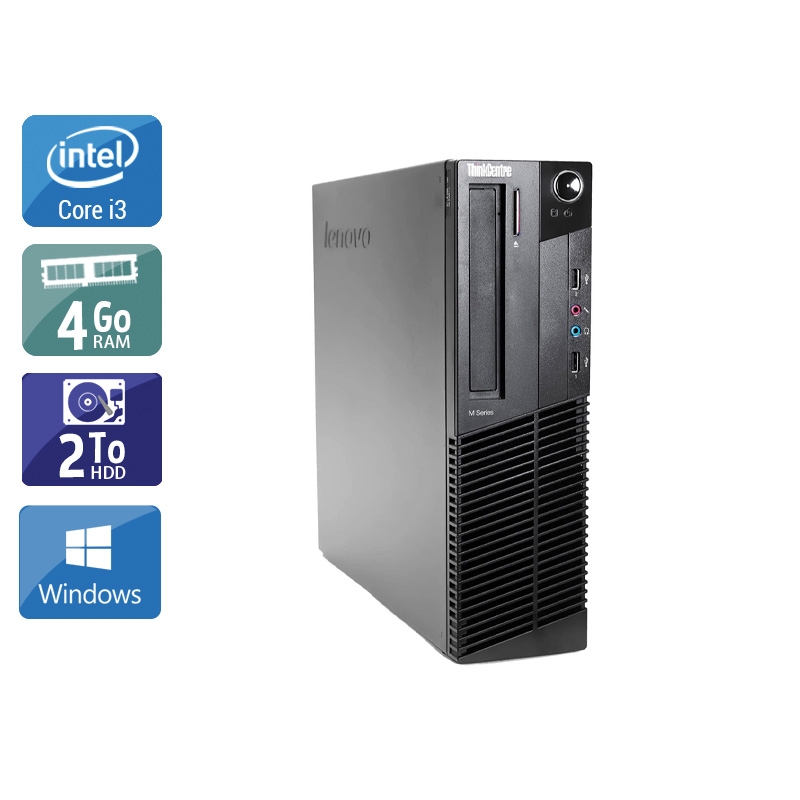 Lenovo ThinkCentre M91 USFF i3 4Go RAM 2To HDD Windows 10