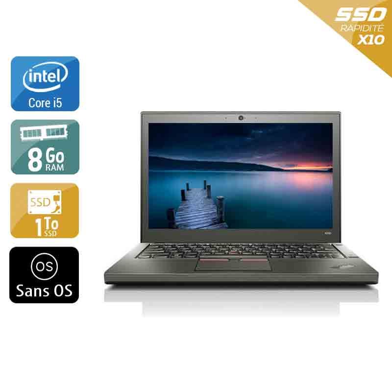 Lenovo ThinkPad X260 i5 - 8Go RAM 1To SSD Sans OS