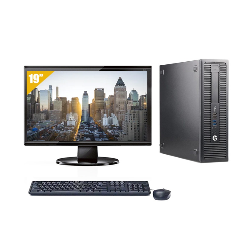 HP ProDesk 600 G1 SFF i5 avec Écran 19 pouces 8Go RAM 480Go SSD Sans OS HP ProDesk 600 G1 SFF i5 avec Écran 19 pouces 8Go RAM 480Go SSD Sans OS