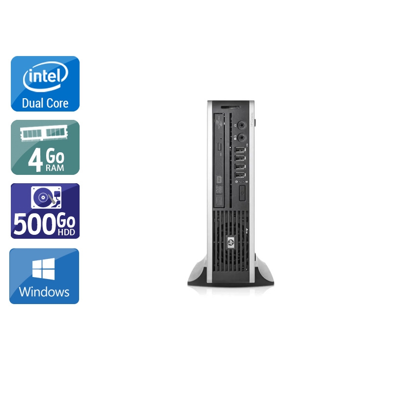 HP Compaq Elite 8000 USDT Dual Core 4Go RAM 500Go HDD Windows 10