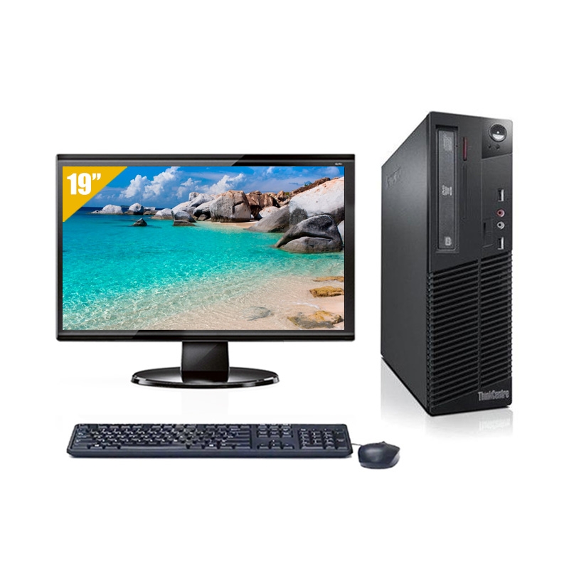 Lenovo ThinkCentre M81 SFF i3 avec Écran 19 pouces 4Go RAM 2To SSD Sans OS