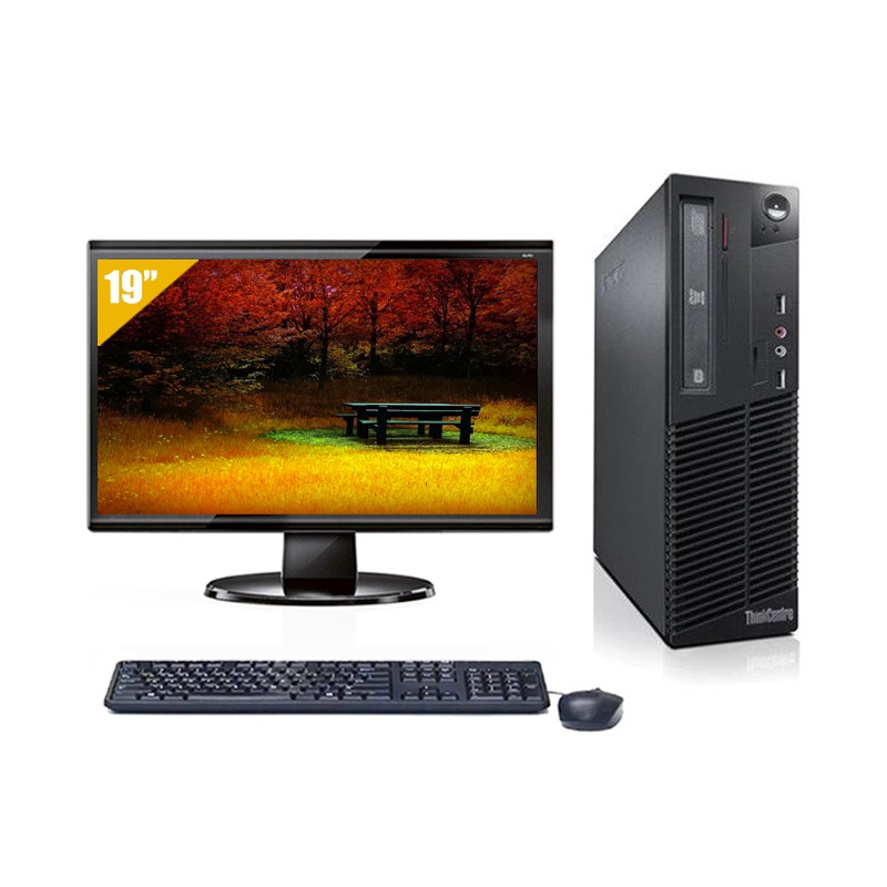 Lenovo ThinkCentre M71 SFF Pentium G Dual Core avec Écran 19 pouces 4Go RAM 2To HDD Sans OS