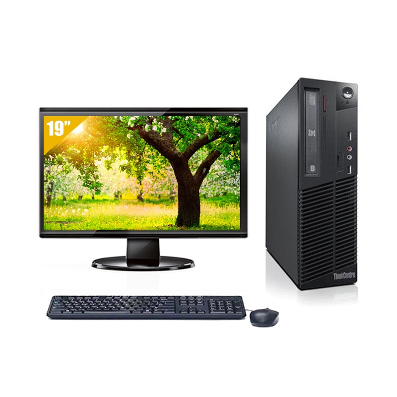 Lenovo ThinkCentre M71 SFF Celeron Dual Core avec Écran 19 pouces 4Go RAM 1To SSD Sans OS