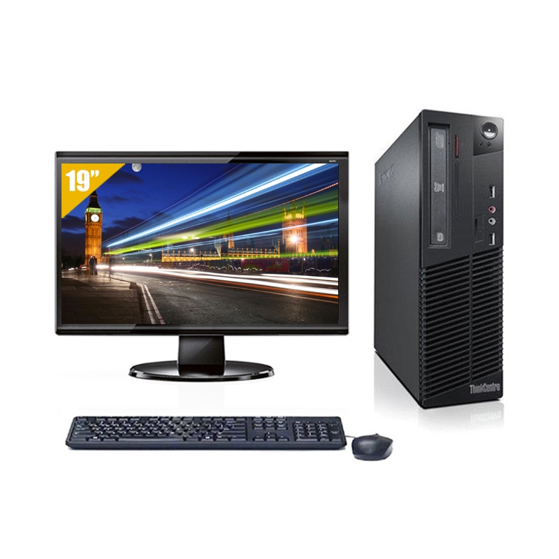 Lenovo ThinkCentre M72E SFF i7 avec Écran 19 pouces 16Go RAM 1To HDD Linux