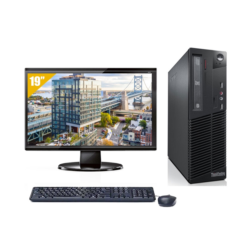 Lenovo ThinkCentre M73 SFF i3 avec Écran 19 pouces 8Go RAM 1To HDD Sans OS