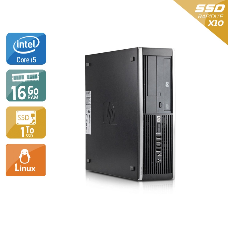HP Compaq Elite 8100 SFF i5 16Go RAM 2To SSD Linux