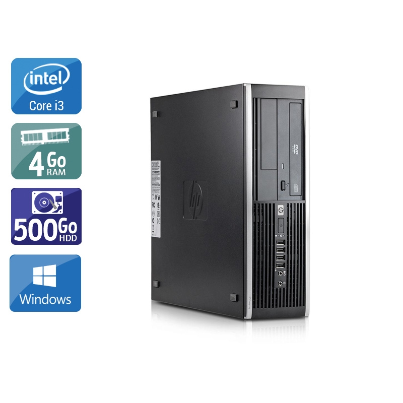 HP Compaq Elite 8100 SFF i3 4Go RAM 500Go HDD Windows 10