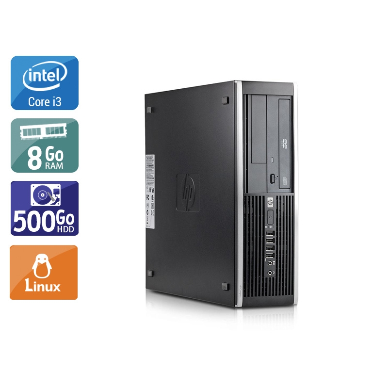 HP Compaq Elite 8100 SFF i3 8Go RAM 500Go HDD Linux