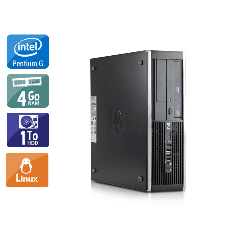 HP Compaq Elite 8100 SFF Pentium G Dual Core 4Go RAM 1To HDD Linux