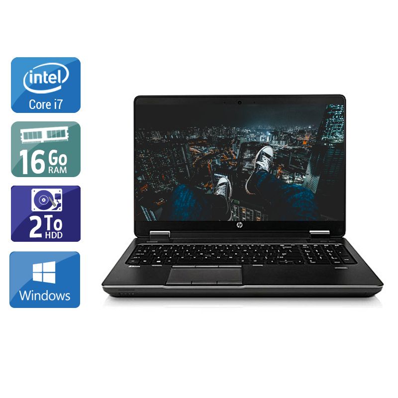 HP ZBook 15 G1 i7 - 16Go RAM 2To HDD Windows 10
