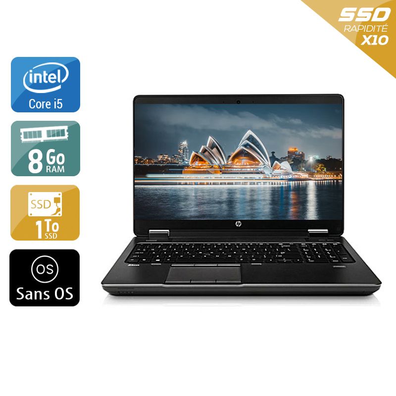 HP ZBook 15 G1 i5 - 8Go RAM 1To SSD Sans OS