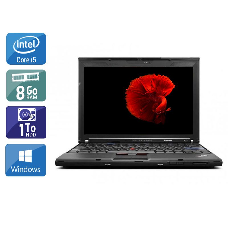 Lenovo ThinkPad X201 i5 - 8Go RAM 1To HDD Windows 10