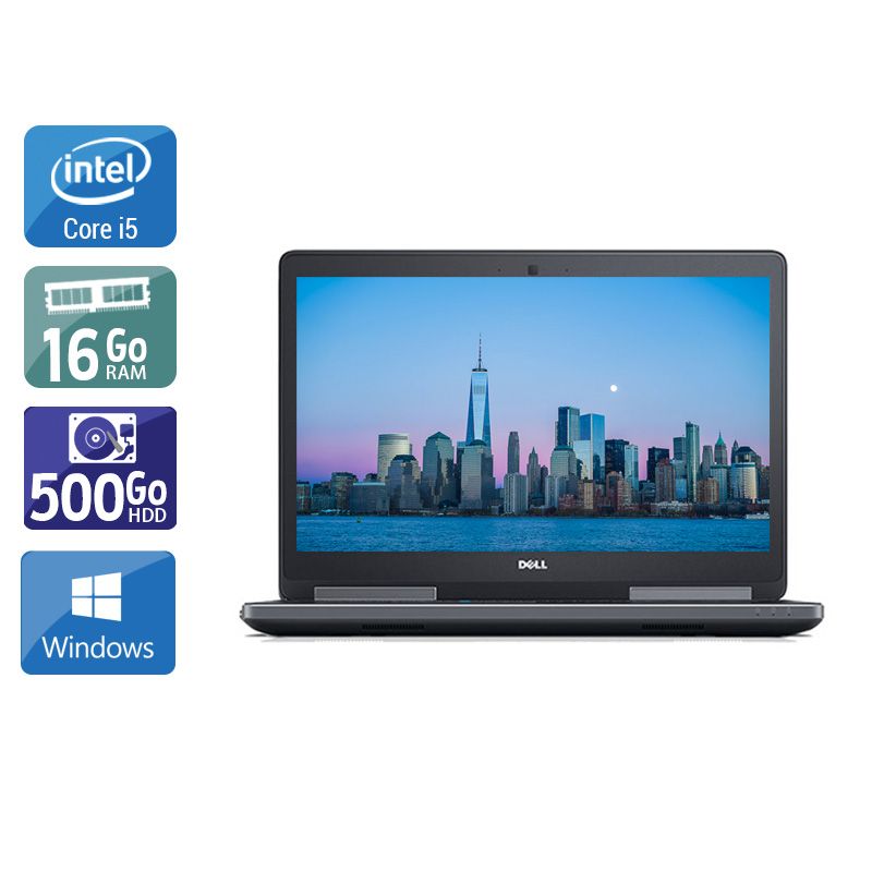 Dell Precision 7510 i5 - 16Go RAM 500Go HDD Windows 10
