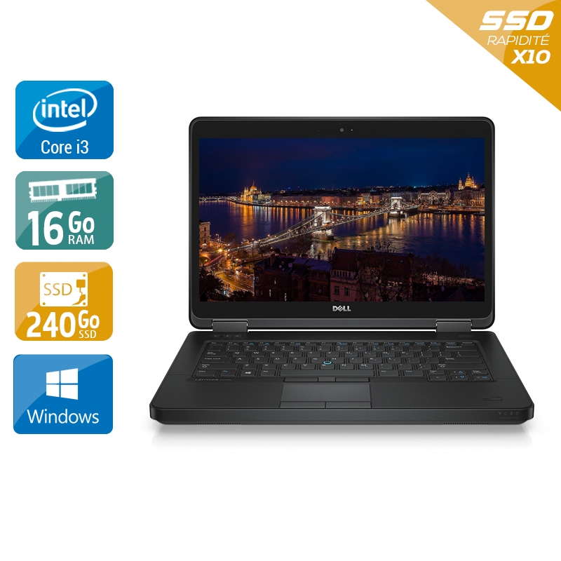 Dell Latitude E5440 i3 16Go RAM 240Go SSD Windows 10
