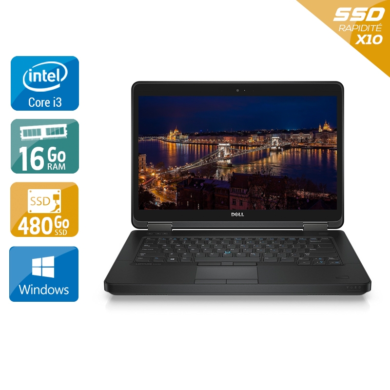Dell Latitude E5440 i3 16Go RAM 480Go SSD Windows 10