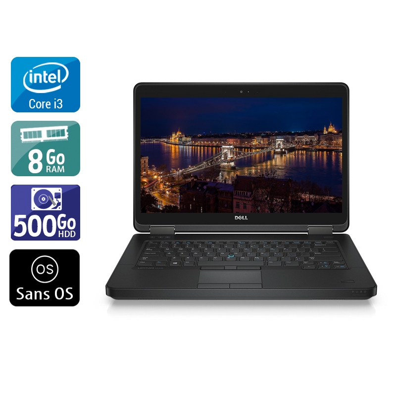 Dell Latitude E5440 i3 8Go RAM 500Go HDD Sans OS