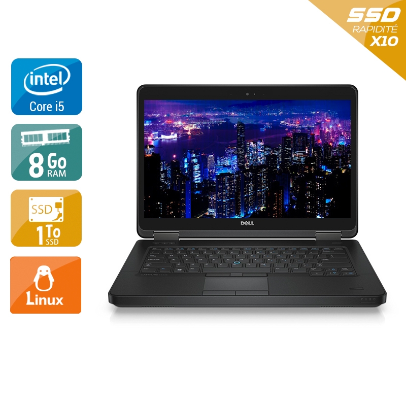 Dell Latitude E5440 i5 8Go RAM 1To SSD Linux