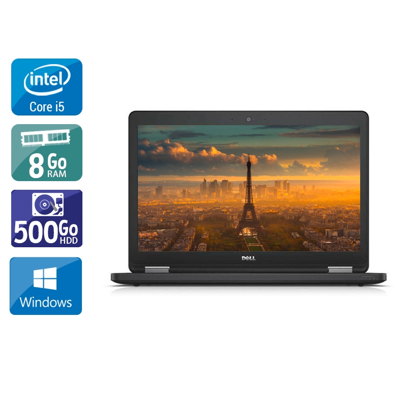 Dell Latitude E5550 i5 8Go RAM 500Go HDD Windows 10