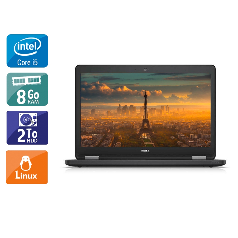 Dell Latitude E5550 i5 8Go RAM 2To HDD Linux