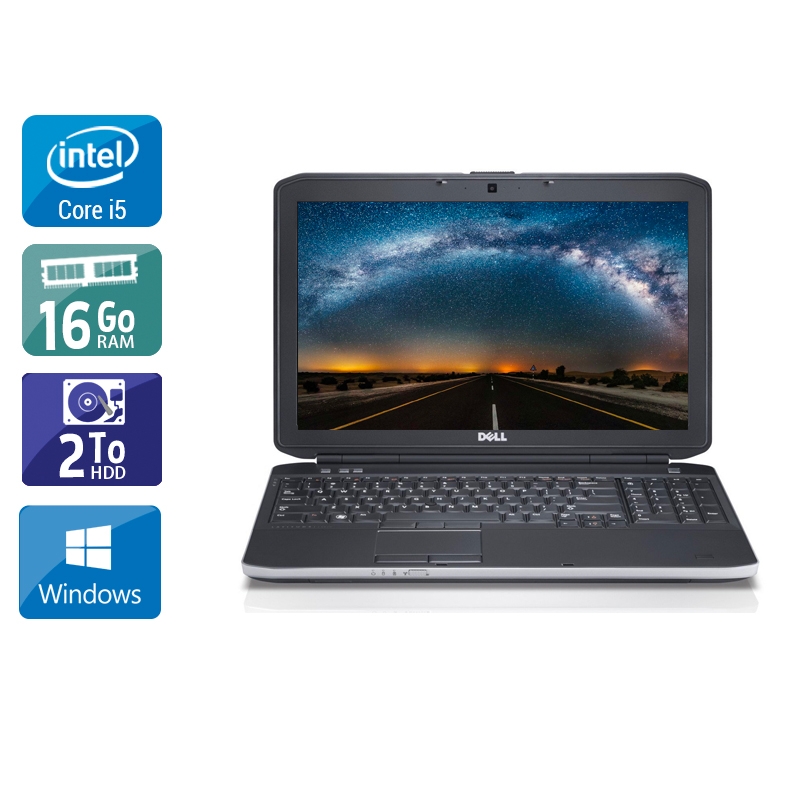 Dell Latitude E6230 i5 16Go RAM 2To HDD Windows 10