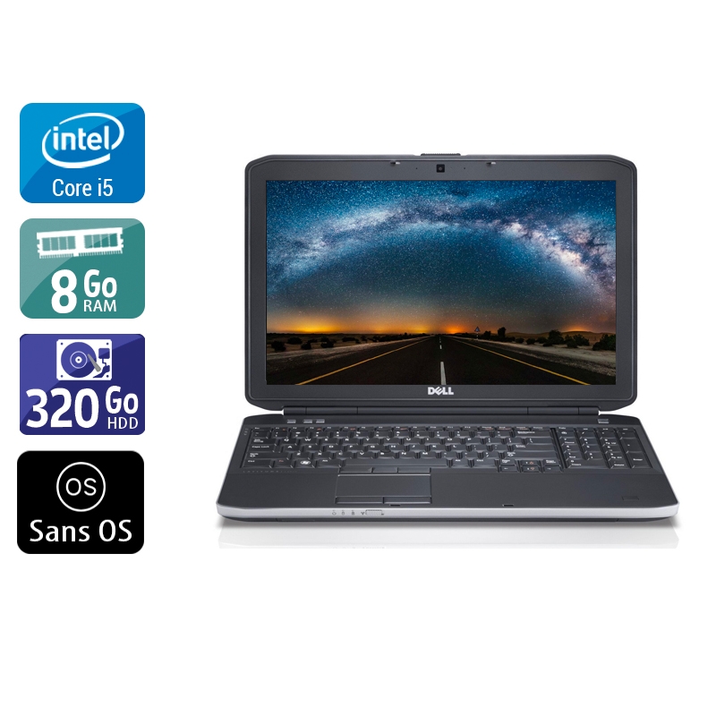 Dell Latitude E6230 i5 8Go RAM 320Go HDD Sans OS