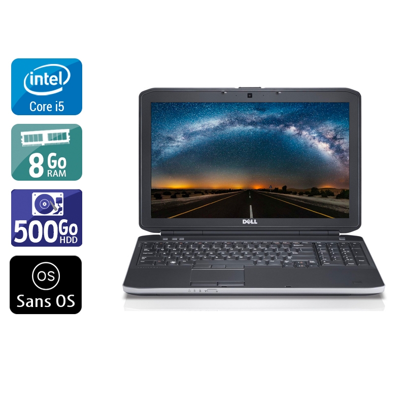 Dell Latitude E6230 i5 8Go RAM 500Go HDD Sans OS