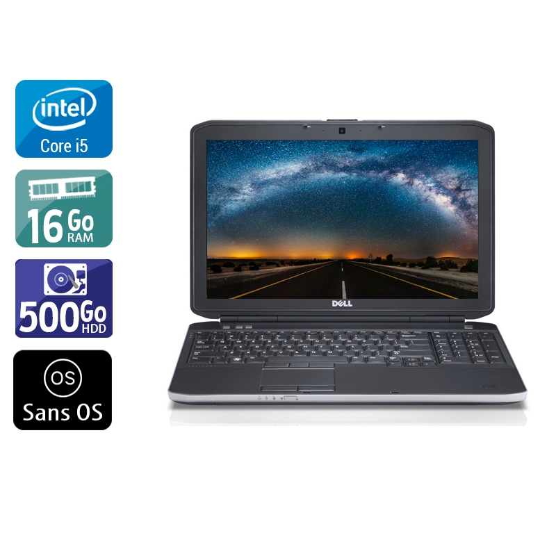 Dell Latitude E6230 i5 16Go RAM 500Go HDD Sans OS