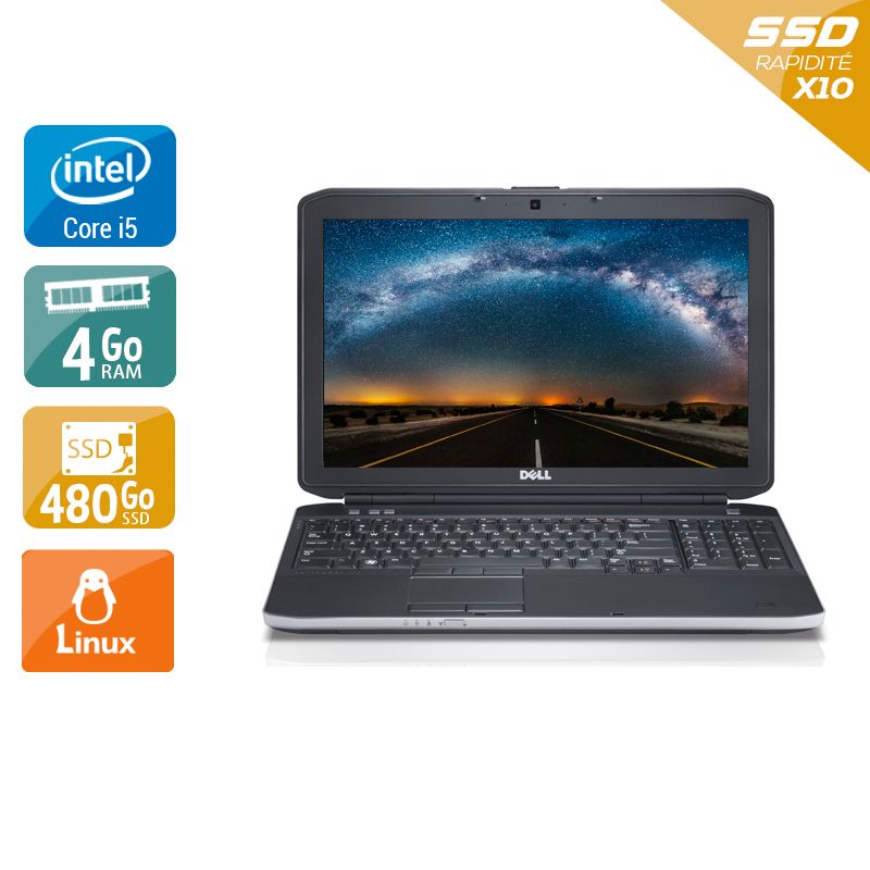 Dell Latitude E6230 i5 - 4Go RAM 480Go SSD Linux
